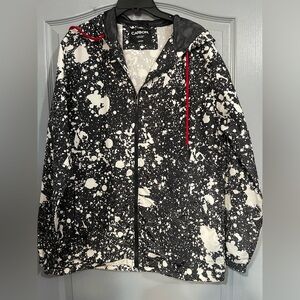 Carbon Monochrome Splatter Jacket